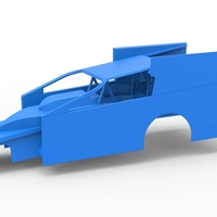 Shell of Northeast Outlaw Dirt Modified stock car V1 Scale 1:25 - Thumbnail 1