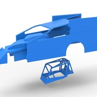 Shell of Northeast Outlaw Dirt Modified stock car V1 Scale 1:25 - Thumbnail 17