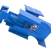 Shell of Northeast Outlaw Dirt Modified stock car V2 Scale 1:25 - Thumbnail 3