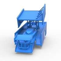 Shell of Northeast Outlaw Dirt Modified stock car V2 Scale 1:25 - Thumbnail 4