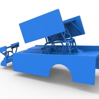 Shell of Northeast Outlaw Dirt Modified stock car V2 Scale 1:25 - Thumbnail 10