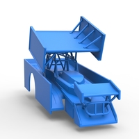 Shell of Northeast Outlaw Dirt Modified stock car V2 Scale 1:25 - Thumbnail 18