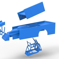 Shell of Northeast Outlaw Dirt Modified stock car V2 Scale 1:25 - Thumbnail 19