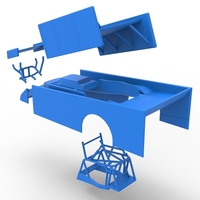 Shell of Northeast Outlaw Dirt Modified stock car V2 Scale 1:25 - Thumbnail 25