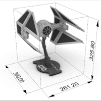 TIE INTERCEPTOR STAR WARS 1:24 - Thumbnail 10