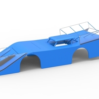 Shell of Vintage Outlaw dirt late model race car 1:25 - Thumbnail 1