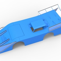 Shell of Vintage Outlaw dirt late model race car 1:25 - Thumbnail 2