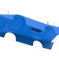 Shell of Vintage Outlaw dirt late model race car 1:25 - Thumbnail 3