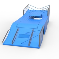 Shell of Vintage Outlaw dirt late model race car 1:25 - Thumbnail 4