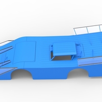 Shell of Vintage Outlaw dirt late model race car 1:25 - Thumbnail 7