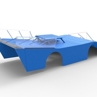 Shell of Vintage Outlaw dirt late model race car 1:25 - Thumbnail 12