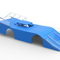 Shell of Vintage Outlaw dirt late model race car 1:25 - Thumbnail 15