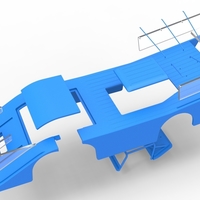 Shell of Vintage Outlaw dirt late model race car 1:25 - Thumbnail 17