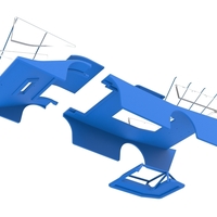 Shell of Vintage Outlaw dirt late model race car 1:25 - Thumbnail 18