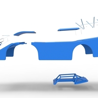 Shell of Vintage Outlaw dirt late model race car 1:25 - Thumbnail 20