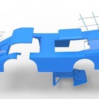 Shell of Vintage Outlaw dirt late model race car 1:25 - Thumbnail 21