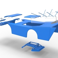 Shell of Vintage Outlaw dirt late model race car 1:25 - Thumbnail 22