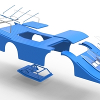 Shell of Vintage Outlaw dirt late model race car 1:25 - Thumbnail 25