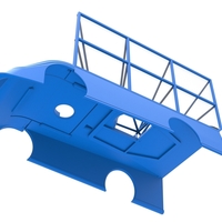 Shell of Super Dirt Late model with side wing 1:25 - Thumbnail 3