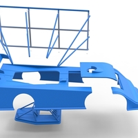 Shell of Super Dirt Late model with side wing 1:25 - Thumbnail 24