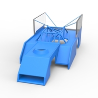 Shell of Outlaw Figure 8 Modified stock car 1:25 - Thumbnail 4