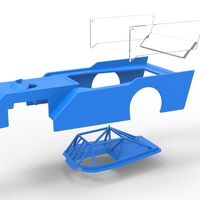 Shell of Outlaw Figure 8 Modified stock car 1:25 - Thumbnail 16