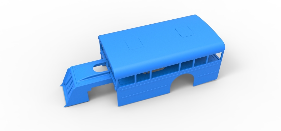 Shell of Outlaw Figure 8 Modified stock car as School bus 1:25 3D Print 567367