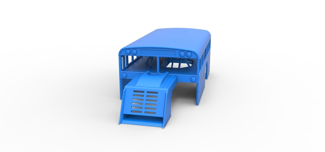 Shell of Outlaw Figure 8 Modified stock car as School bus 1:25 3D Print 567369