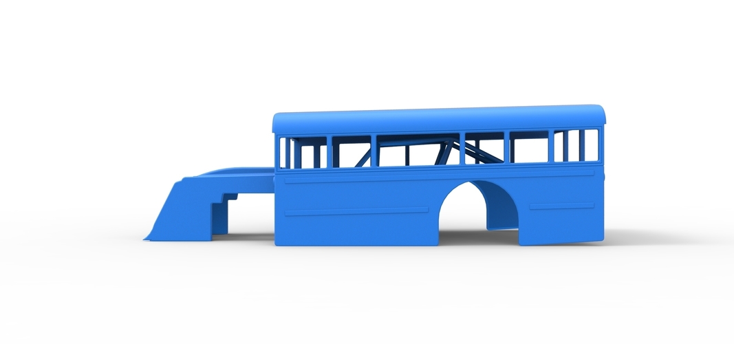 Shell of Outlaw Figure 8 Modified stock car as School bus 1:25 3D Print 567372