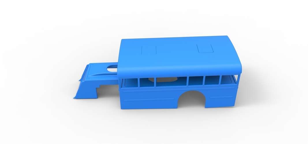 Shell of Outlaw Figure 8 Modified stock car as School bus 1:25 3D Print 567373