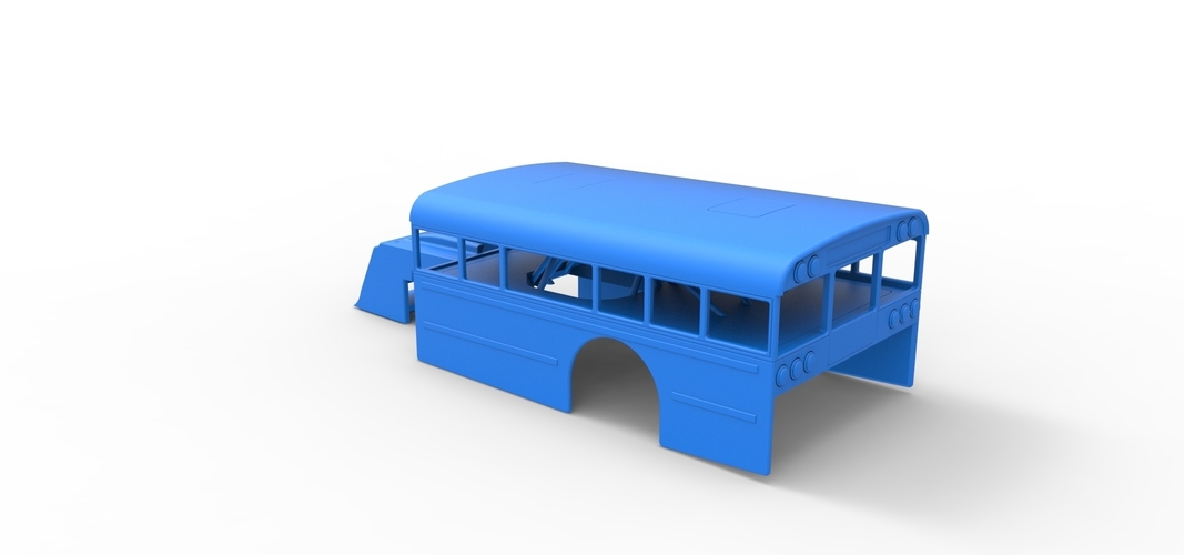 Shell of Outlaw Figure 8 Modified stock car as School bus 1:25 3D Print 567374