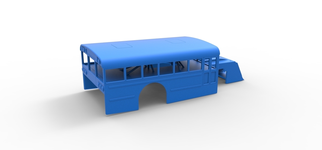 Shell of Outlaw Figure 8 Modified stock car as School bus 1:25 3D Print 567378