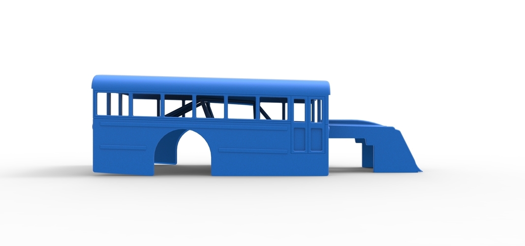 Shell of Outlaw Figure 8 Modified stock car as School bus 1:25 3D Print 567379