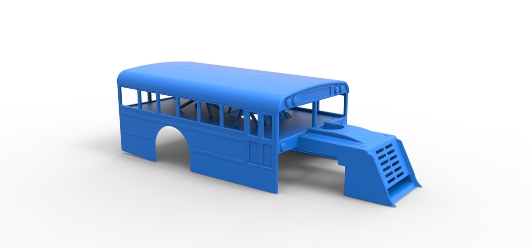 Shell of Outlaw Figure 8 Modified stock car as School bus 1:25 3D Print 567380