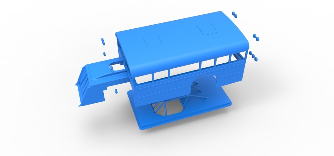 Shell of Outlaw Figure 8 Modified stock car as School bus 1:25 3D Print 567382