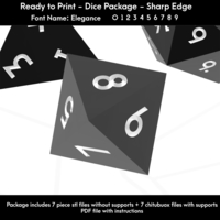 Dice Set – Ready to Print - Elegance Font - Thumbnail 7