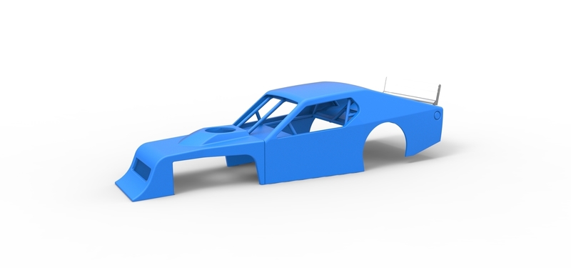 Shell of Asphalt Modified stock car V1 Scale 1:25