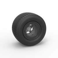 Small Wheel of Super Dirt Late model Version 2 Scale 1:25 3D Printing 567927