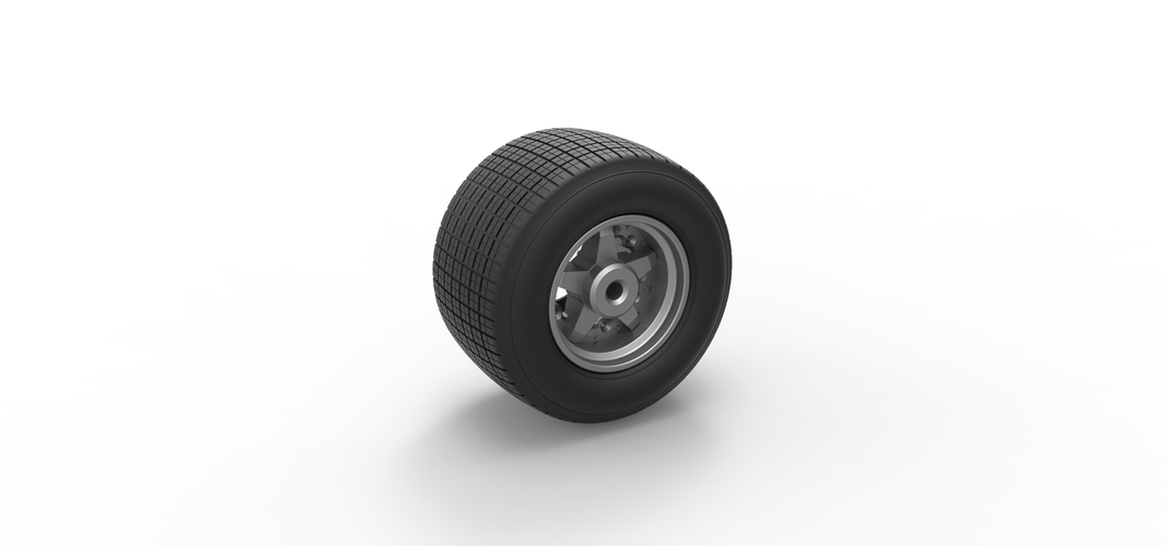 Wheel of Super Dirt Late model Version 2 Scale 1:25 3D Print 567935