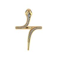 Snake ring design 3d render - Thumbnail 4