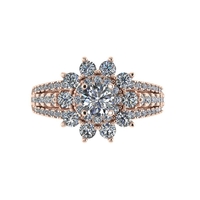 Diamond ring design 3d render - Thumbnail 5