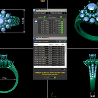Diamond ring design 3d render - Thumbnail 7