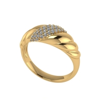 Diamond ring design 3d render - Thumbnail 1