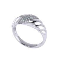 Diamond ring design 3d render - Thumbnail 3