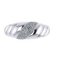 Diamond ring design 3d render - Thumbnail 4