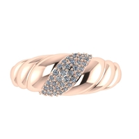 Diamond ring design 3d render - Thumbnail 5