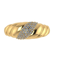 Diamond ring design 3d render - Thumbnail 6