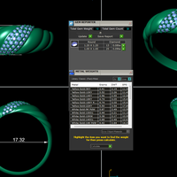 Diamond ring design 3d render - Thumbnail 7
