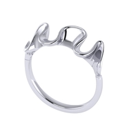 Diamond ring design 3d render - Thumbnail 3