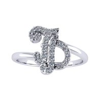 Diamond ring design 3d render - the letter TD - Thumbnail 4